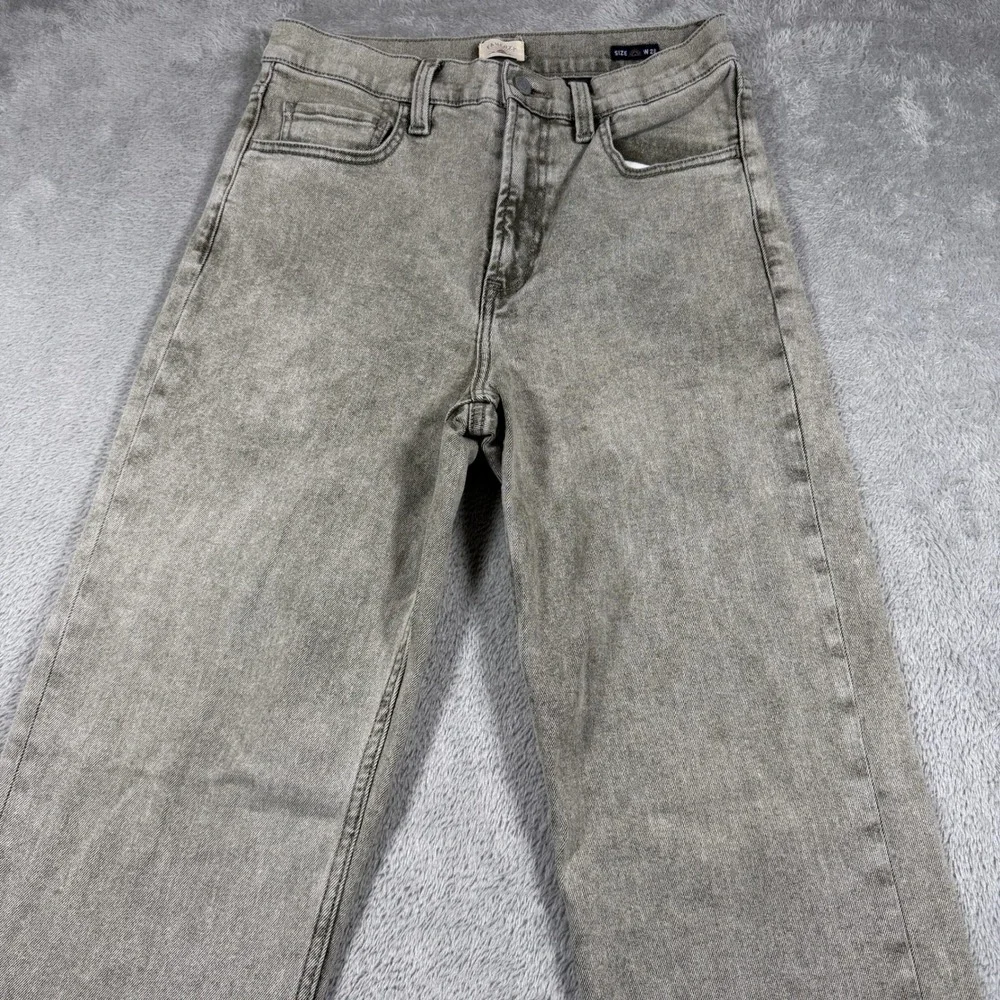 Faherty Jeans Womens 28x29 Gray Slim Straight Gray Sunwashed Denim WBS2506-OHW